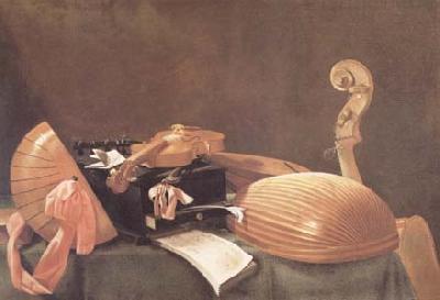 Evaristo Baschenis Still Life of Musical Instruments (mk14)